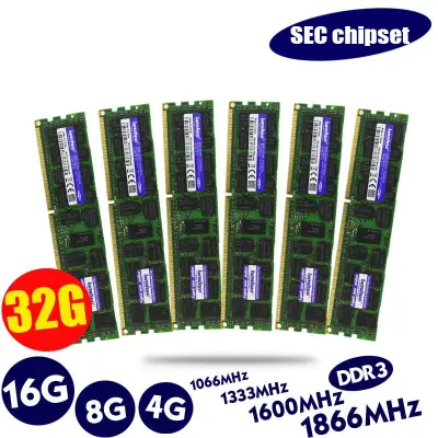 original 8GB DDR3 133Hz 1600Mhz 1866Mhz 8G 1333 1600 1866 REG ECC server memory RAM 16gb 16g 32gb 32g x58 x79 2011 4GB 4G ECC CYN Store