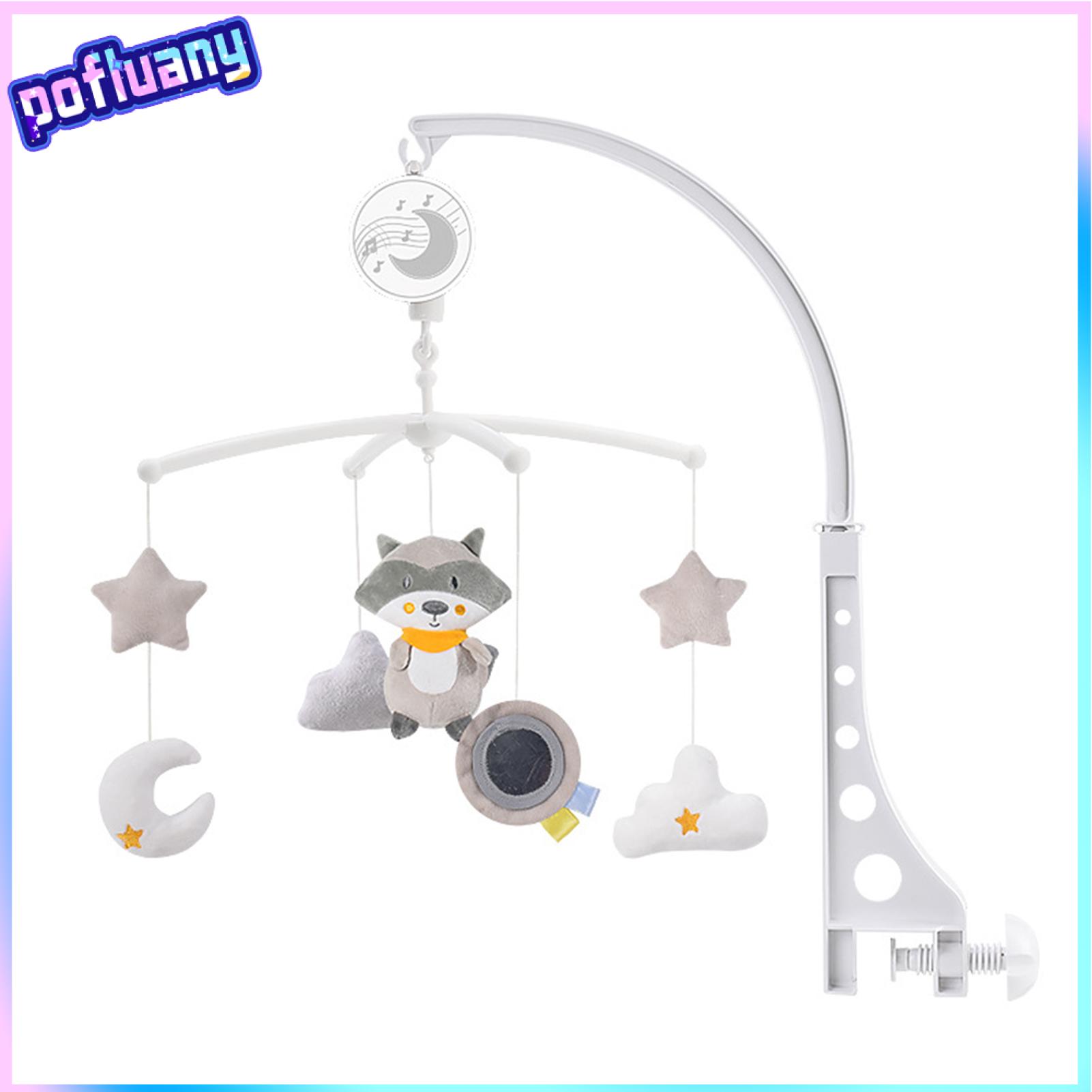 Baby Mobile with Safety Material Crib Mobile with Gentle Rotation Baby Crib Mobile with Music Rotating Soft Plush Toys Soothing Melodies for Newborns 0-3 Years Perfect for Nursery Stroller