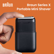 Braun X M1012 Portable Mini Electric Shaver Men's Reciprocating Shaver Shaver Birthday Gift for Husband and Boyfriend