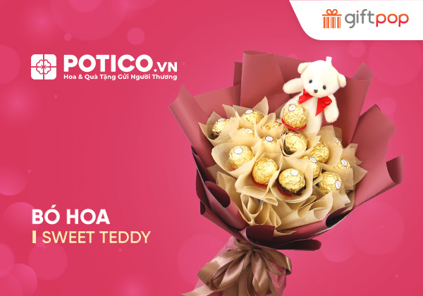 Phiếu quà tặng Bó hoa Sweet Teddy