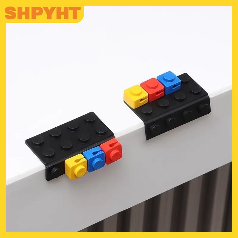 SHPYHT Cáp chủ clip xây dựng khối hình dạng Clip Silicone dính bàn Cáp clip cho USB sạc cáp chuột dòng chủ