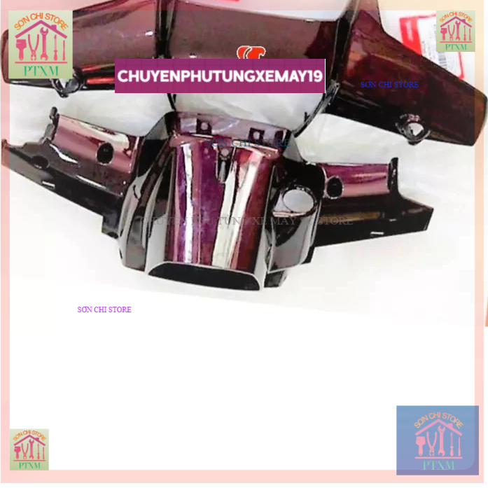 Vỏ Nhựa đầu trên dưới xe dream zin, Chi tiết dàn áo super dream việt đời đầu honda chính hãng (SCSTO