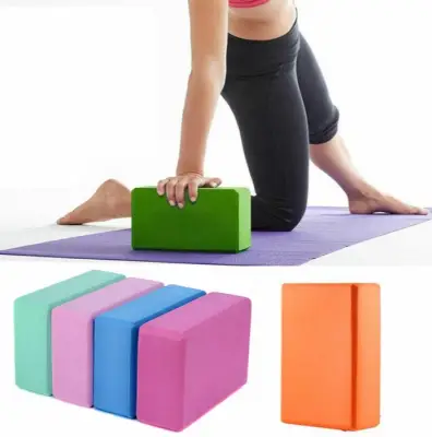 ★SG Instock★2 piece Yoga Block Pilates EVA Foam Block Brick Fitness Stretching Foam Brick Exercise Gym