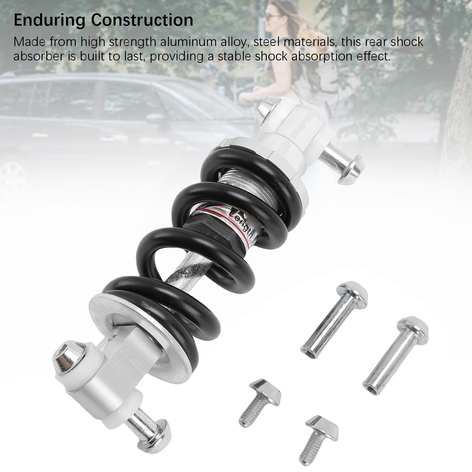 Focket 125mm Trung Tâm Khoảng Cách Hợp Kim Nhôm Thép Ngắn Du Lịch Hệ Thống Treo Phổ Quát Với Xe máy điện Xe Máy ATV Thay Thế Cho Off Road (Vàng)