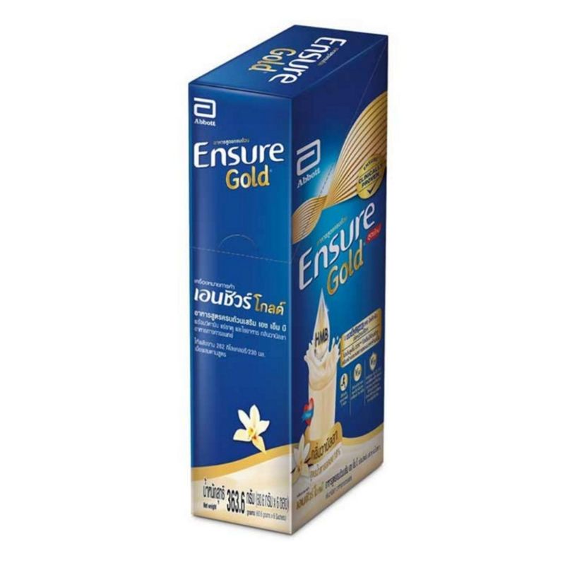 Ensure Gold เอนชัวร์ โกลด์ กลิ่นวานิลลา 60.6 กรัม (แพ็ก 6 ซอง) ราคา 498 บาท*ส่งฟรี