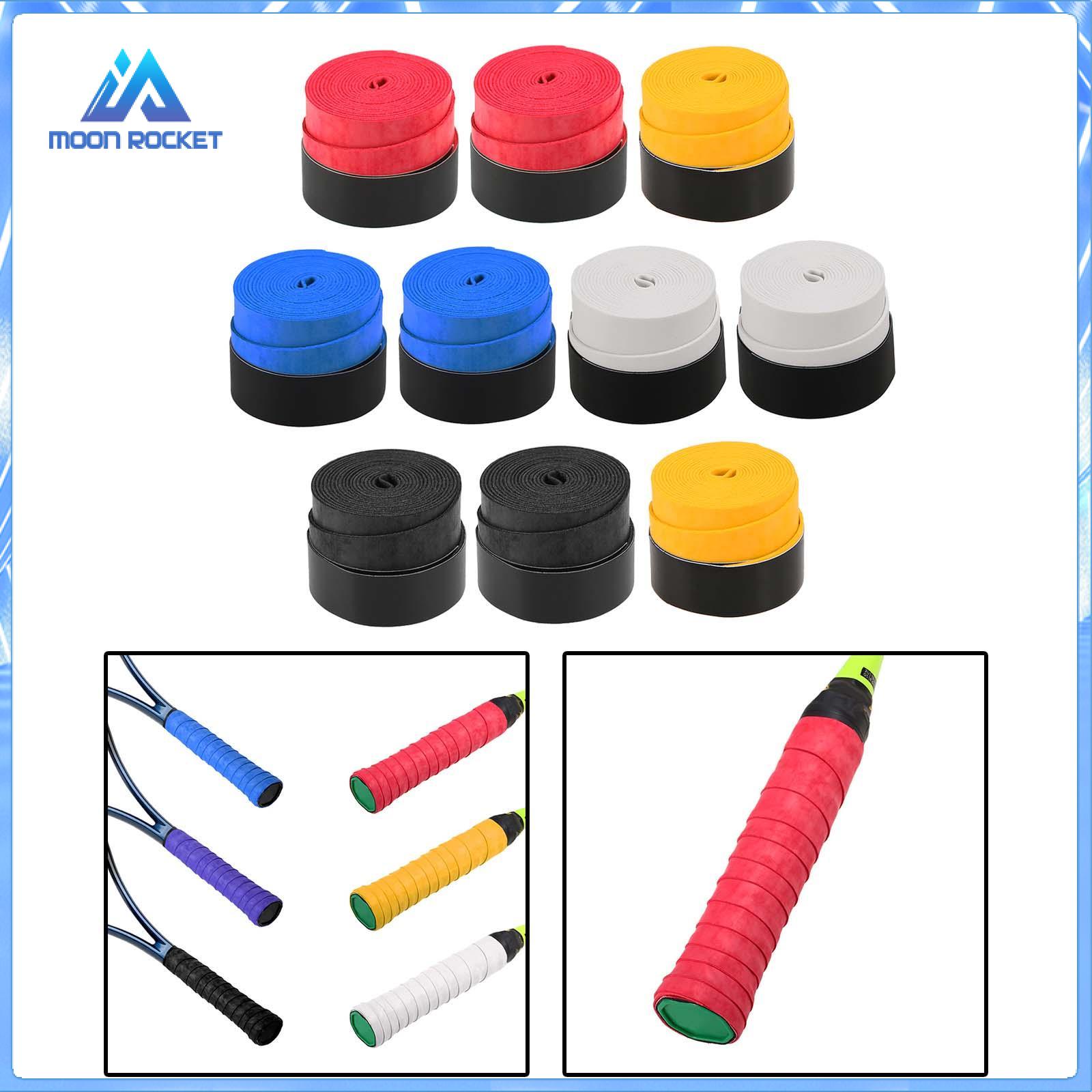 Mặt Trăng tên lửa Vợt Tennis băng dính sweatband hấp thụ mồ hôi Vợt squash gói Băng keo dán bằng tay cho Squash thể thao ngoài trời Vợt tennis