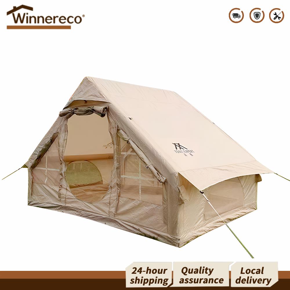 [Winnereco Flagship Mall]เต็นท์เป่าลมสำหรับตั้งแคมป์ 300D Oxford ผ้ากันน้ำ พร้อมปั๊มมือ น้ำหนักเบา พกพาง่าย สำหรับกิจกรรมกลางแจ้งและสวน ราคา 10,570 บาท*ส่งฟรี
