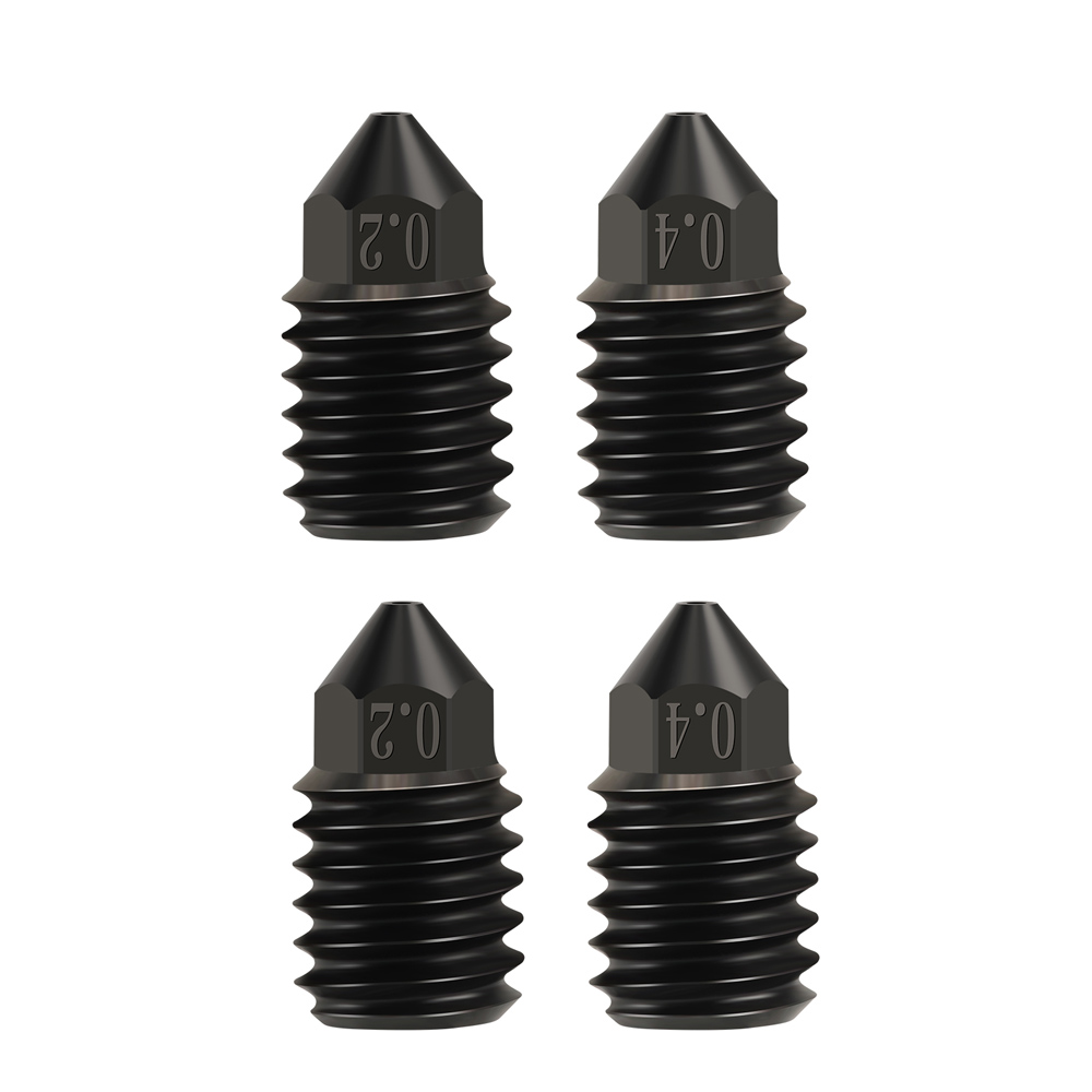【Exclusive Discount】 For Bambu X1 P1P Brass nozzles 500℃ hard steel Nozzle for 1.75mm Filament 0.4-1