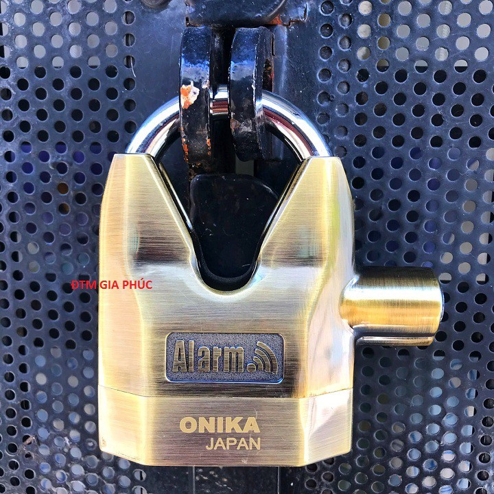 Ổ Khoá Nhà Báo Động Chống Cắt ONIKA JAPAN, Khóa Cửa Chống Trộm Còi Hú Chìa Xịn
