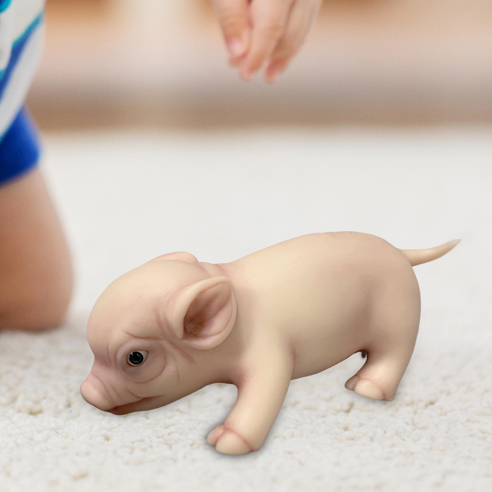 Perfeclan 6 inch Soft Piglet Doll Silicone Animals Doll for Photography