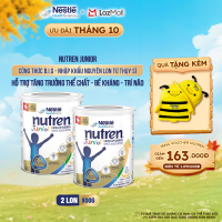 Bộ 2 Sữa Bột NESTLÉ NUTREN JUNIOR Thụy Sĩ Với Công Thức BIG Hỗ Trợ Tăng Trưởng Cho Bé 800G