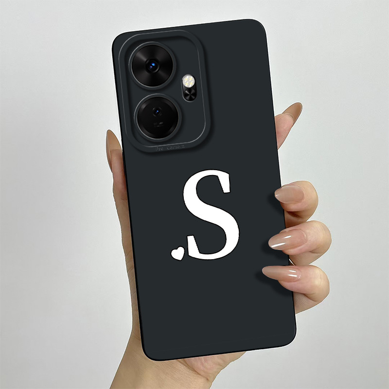 Cho Itel P55 cộng với P55 + 4G dễ thương chữ cái đầu ống kính Ốp chống sốc bảo vệ Itel p55plus p663l