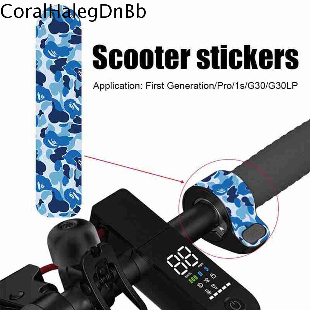 CORALHALE Đối với xe tay ga Xiaomi M365 Phụ kiện xe tay ga Bảo vệ Hình dán xe tay ga Nhãn dán bảo vệ Hình dán ngón tay tay ga xe tay ga Bộ phận xe tay ga