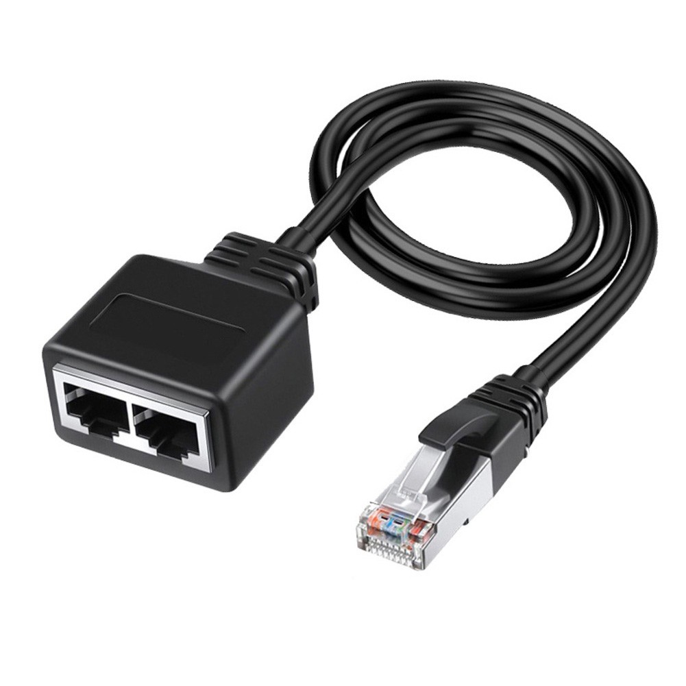 Cho RJ45 Bộ chuyển đổi cáp mạng với hai cổng Ethernet để mở rộng mạng