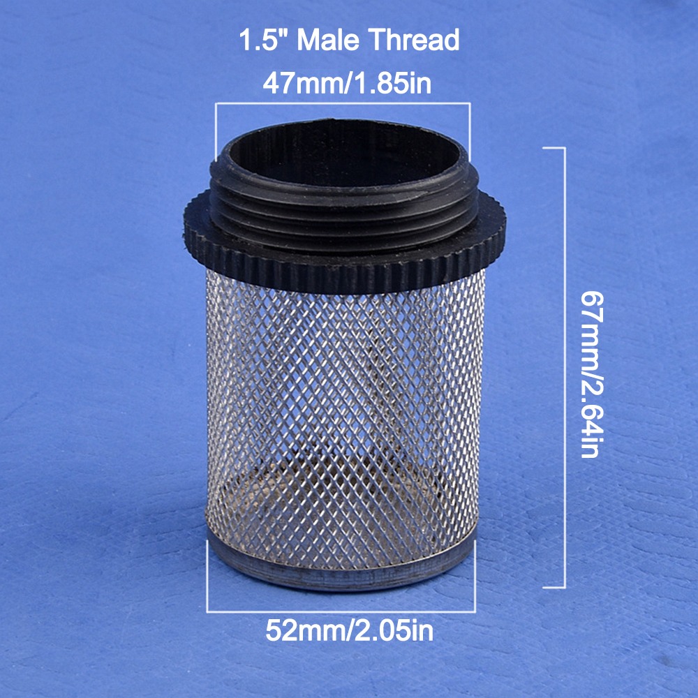 HUISHU 1Pc Nước sạch Bộ lọc ống Bộ lọc chung Lắp đặt bơm nước Bộ lọc bơm nước  1/2''~2'' Bộ lọc màn hình lưới cho bể cá thủy sinh tưới nhỏ giọt - 4