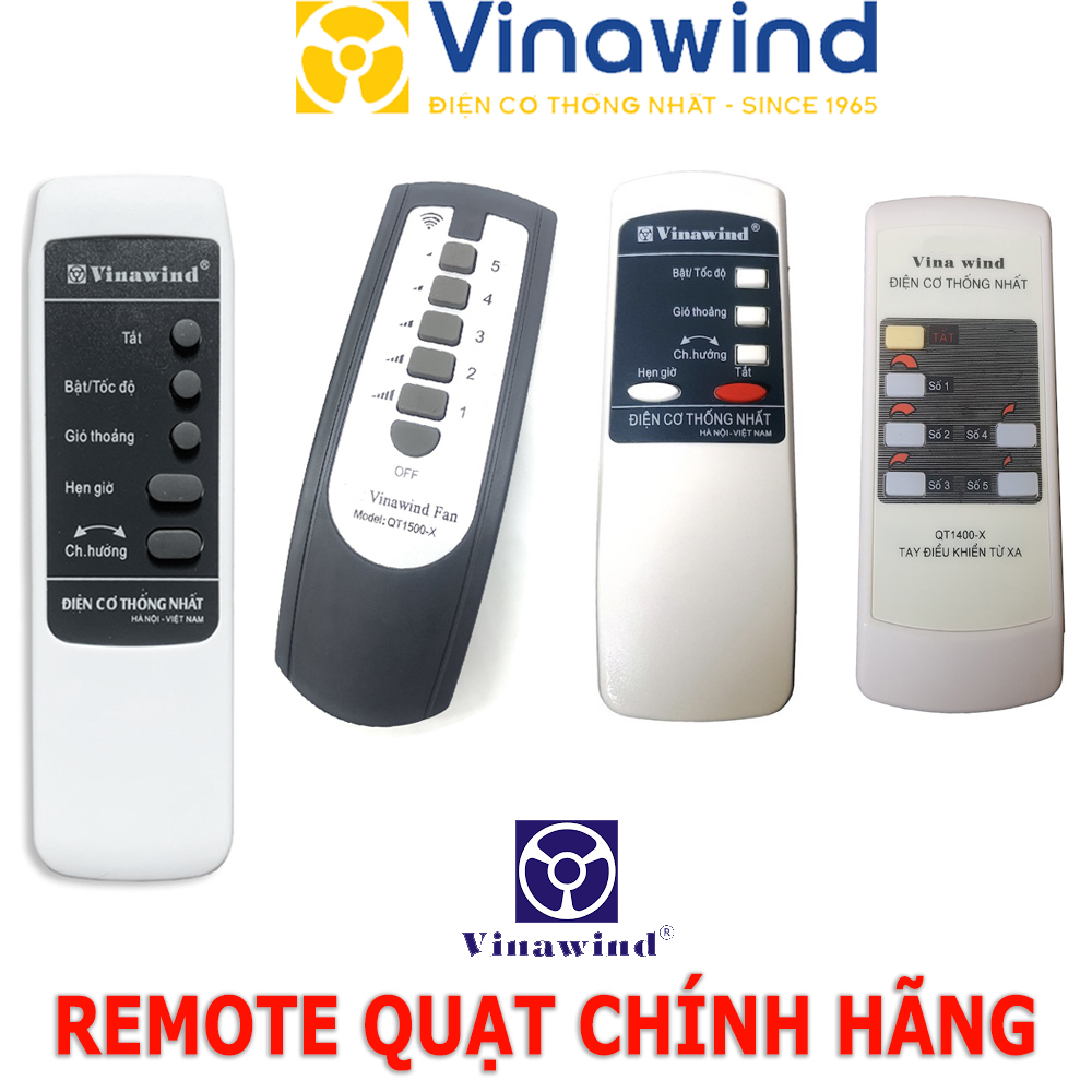 Điều khiển quạt Vinawind Remote quạt Vinawind cho quạt cây quạt trần quạt treo tường Vinawind