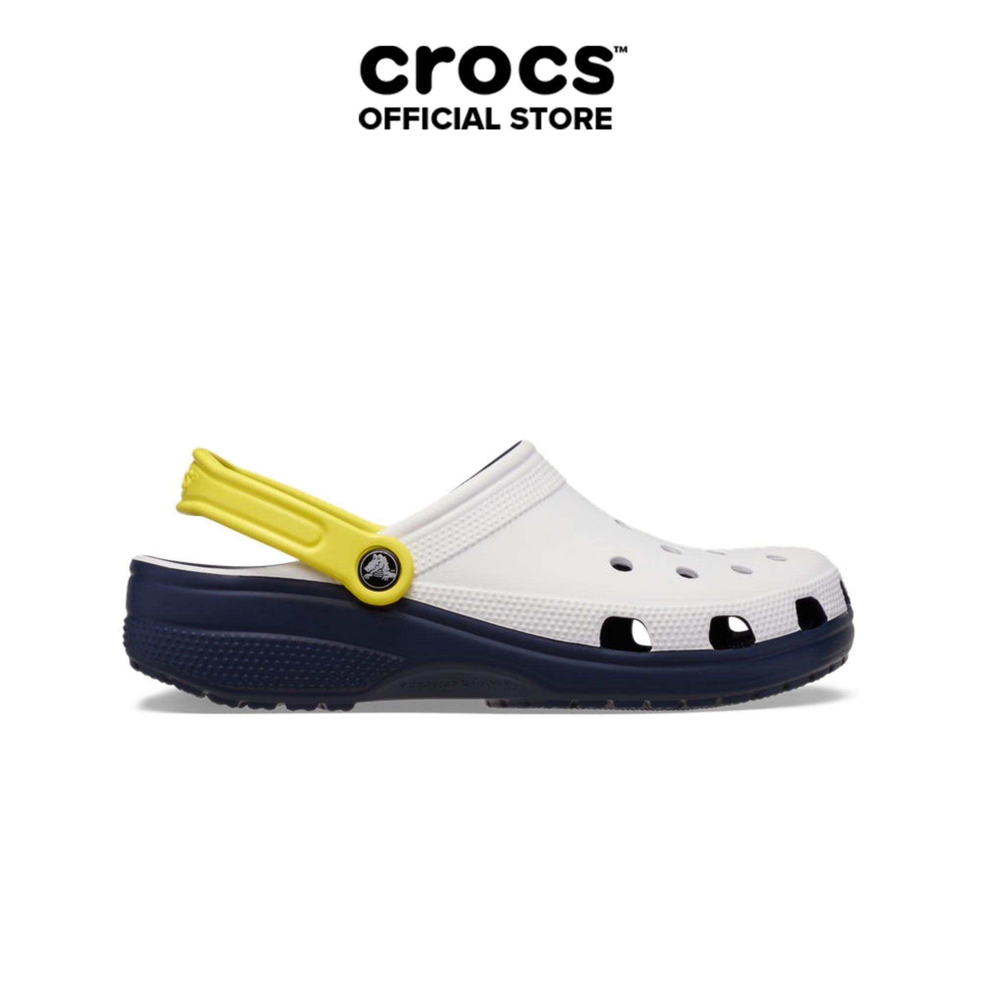 Giày Clog Unisex Crocs Classic Retro Sport - White - 211281-100