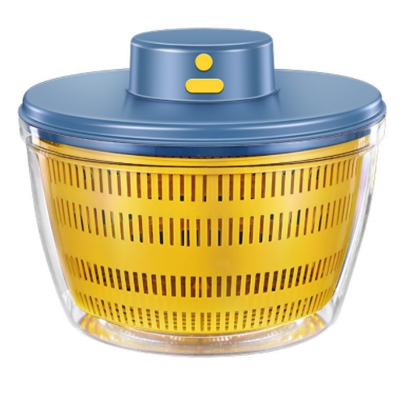 (CONU) Electric Dryer Salad Spinner Dehydrator Multifunction Fruits Draining Basket USB Charing Kitchen Drainer