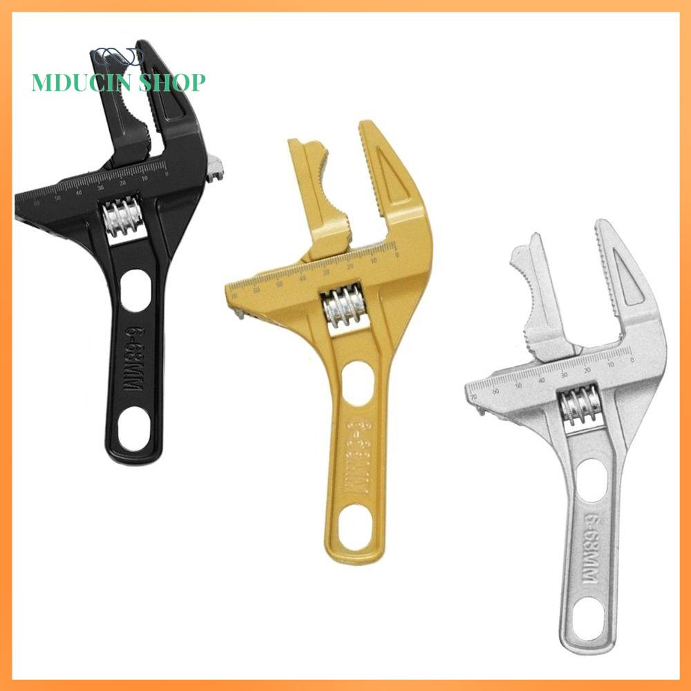 MDUCIN SHOP Phạm vi 6-68mm Cờ lê ống nước phòng tắm Kẹp chắc chắn Cửa mở cực lớn Cờ lê đa chức năng Bền bỉ Tay cầm ngắn Dụng cụ cầm tay ống nước vòi Phụ kiện chậu rửa