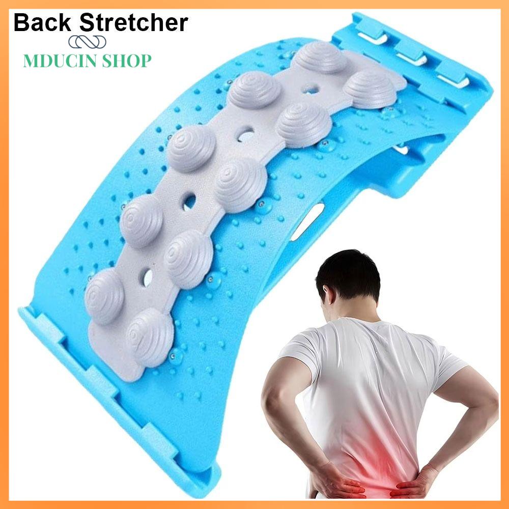 MDUCIN SHOP 1Pcs 4 cấp độ Máy giãn lưng Chỉnh sửa lưng gù giãn cột sống thắt lưng Máy mát xa cầm tay Bảng massage lưng Giảm áp lực lên dây thần kinh