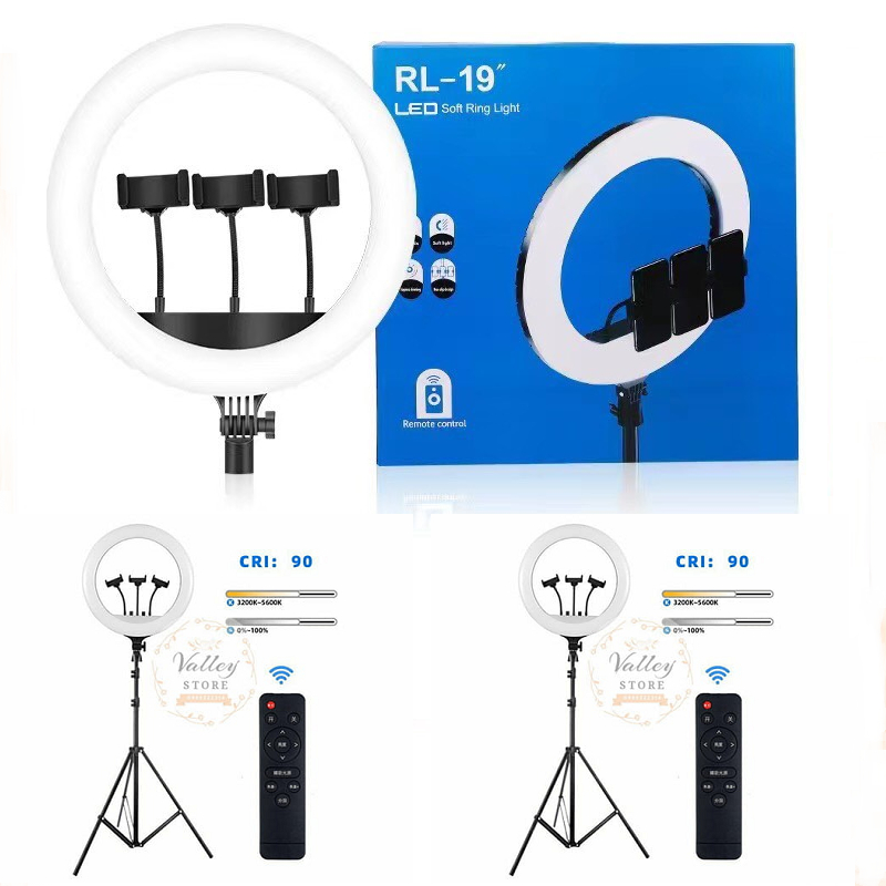 [FREESHIP] BỘ ĐÈN LED RING RL-19 50cm KÈM CHÂN 2m DÙNG CHO LIVESTREAM, CHỤP HÌNH
