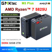 GMKtec M5 Plus Mini PC, AMD R7, 32GB RAM, 1TB SSD