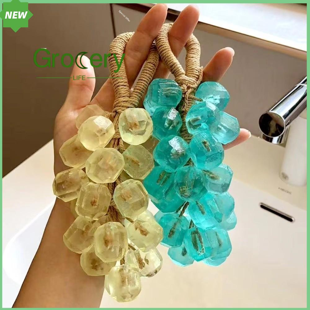 GROCERY LIFE Rõ ràng Xà phòng nho trên dây Tự làm Làm thủ công Xà phòng nho  Cả bó Xà phòng rửa tay Xà phòng nho