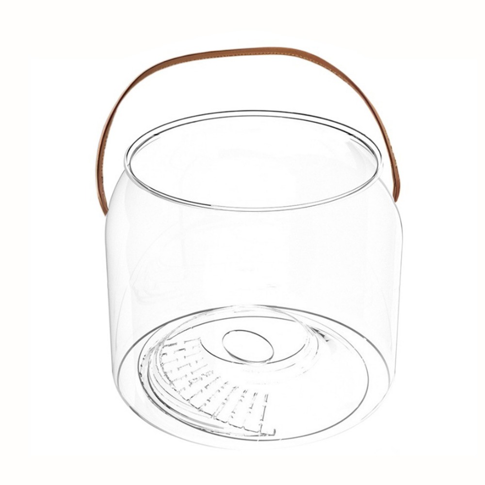 ZENDO12 Nhựa Bể cá tròn Trong suốt Chống vỡ Xem bể chứa Bền bỉ Trang trí Bể cá nhỏ để bàn cho Gia đình - 3