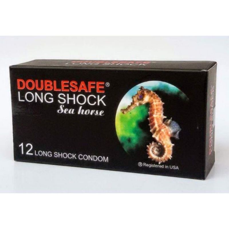 Bao cao su cá ngựa Doublesafe long shock hộp 10 cái