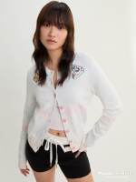 [Pomelo] Pomelo. x MOMOREI เสื้อคาร์ดิแกนถักไหมพรม / Pomelo. x MOMOREI Knit Cardigan - Off