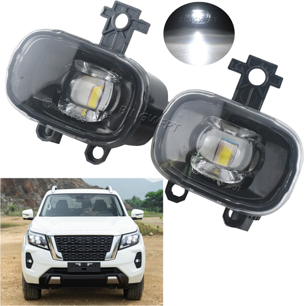 Đèn sương mù đèn LED chạy ban ngày ánh sáng ban ngày cho Nissan Navara NP300 D23 Facelift 2020 2021 2022 Phụ Kiện Xe Hơi