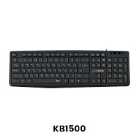 Alcatroz KB1000 Silent USB Wired 104 Key Keyboard | Free MouseMat KB1500