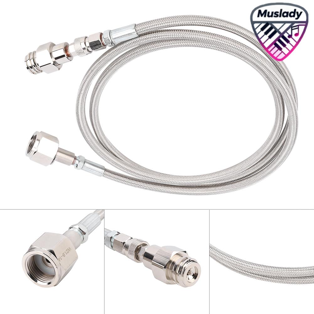 MUSLADY ท่อแรงดันสูง 1.8 ม CO2 สำหรับโซดาถึงชุดอะแดปเตอร์โดยตรงถัง W21.8‑14 ภายนอก ราคา 2,149 บาท*ส่งฟรี