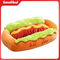 Cozy Indoor Cat Cave Hot Dog Pet Bed Cozy Hot Dog Plush Pet Bed for Small Dogs Cats – Soft Cute Snuggle Sofa with Removable Washable Pad – Perfect Cozy Nest for Pets in Asia