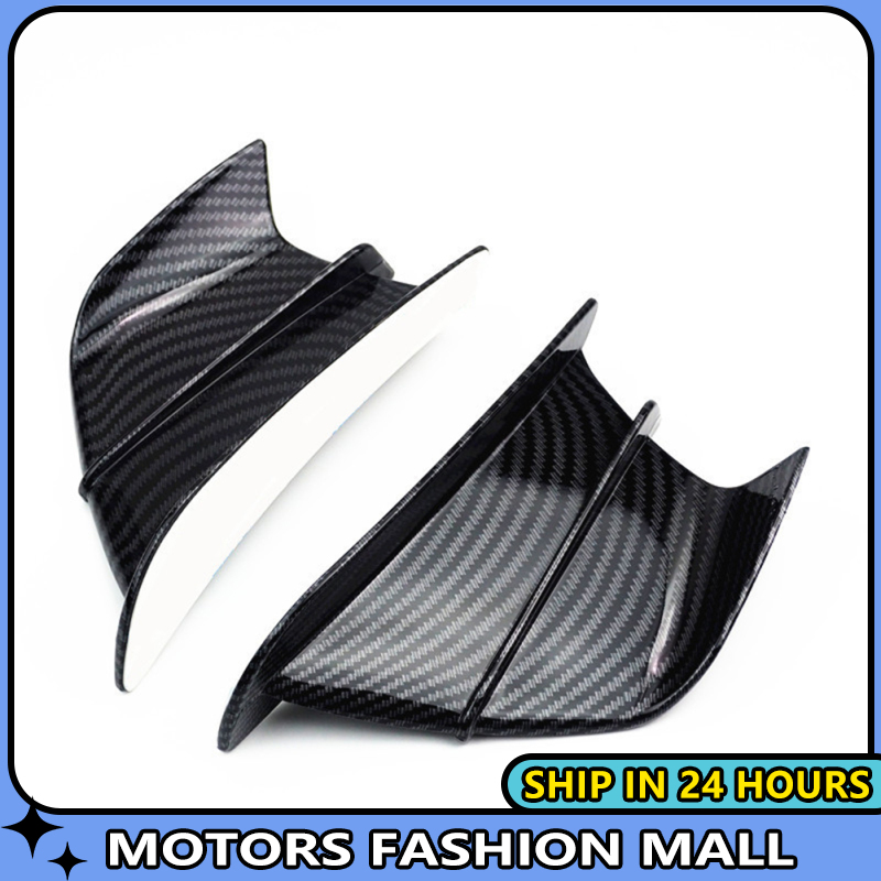 Motor ready stock 1 Pair Motorcycle Wing Deflector Spoiler Fixed Wind Wing