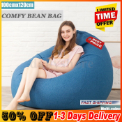 Luxury Large Bean Bag Chair Cover, Fast Delivery