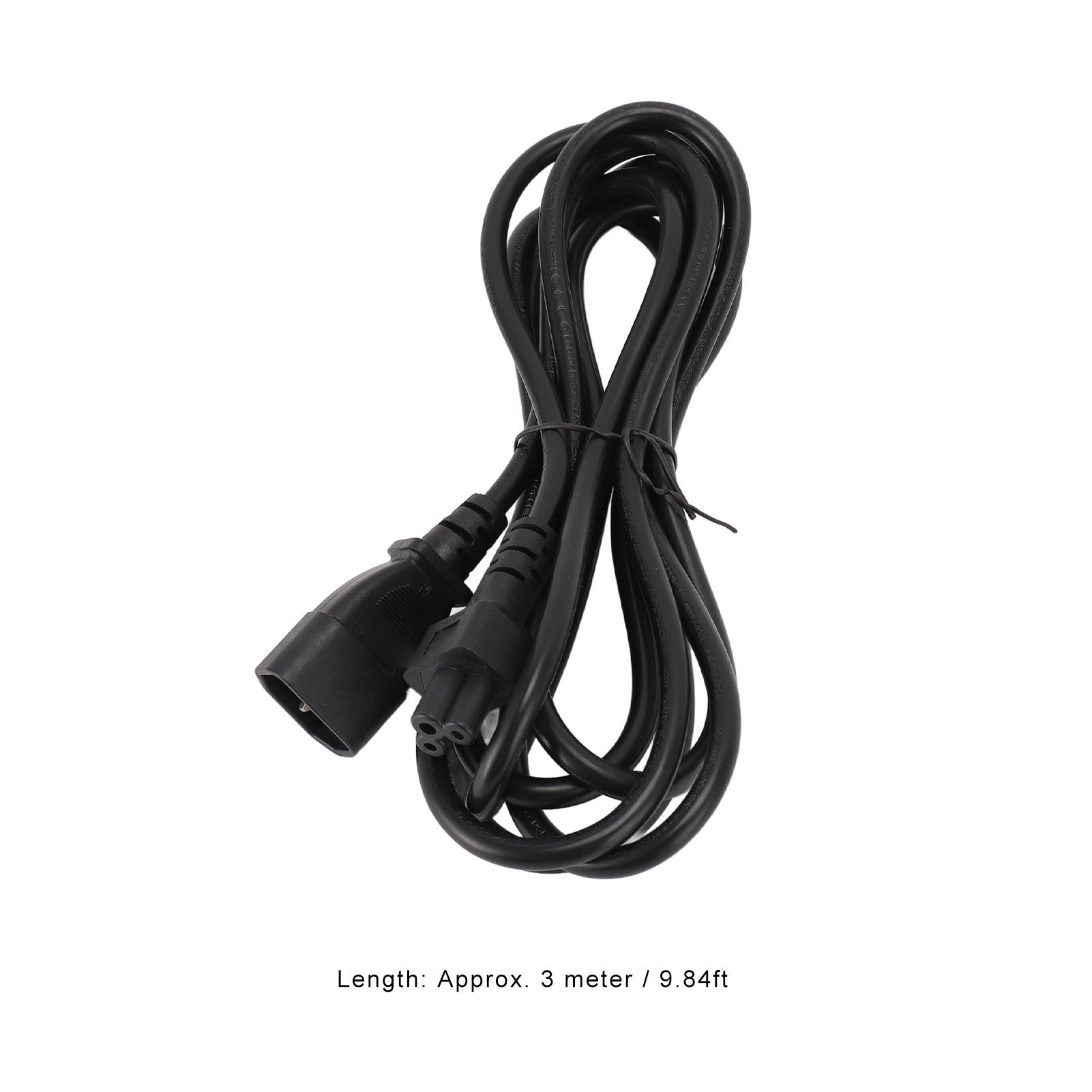 IEC320 C14 để C5 Cáp Phích Cắm Điện 9.84ft IEC320 C14 để C5 cáp điện 2500W chuyển đổi dòng đa năng cho màn hình LCD