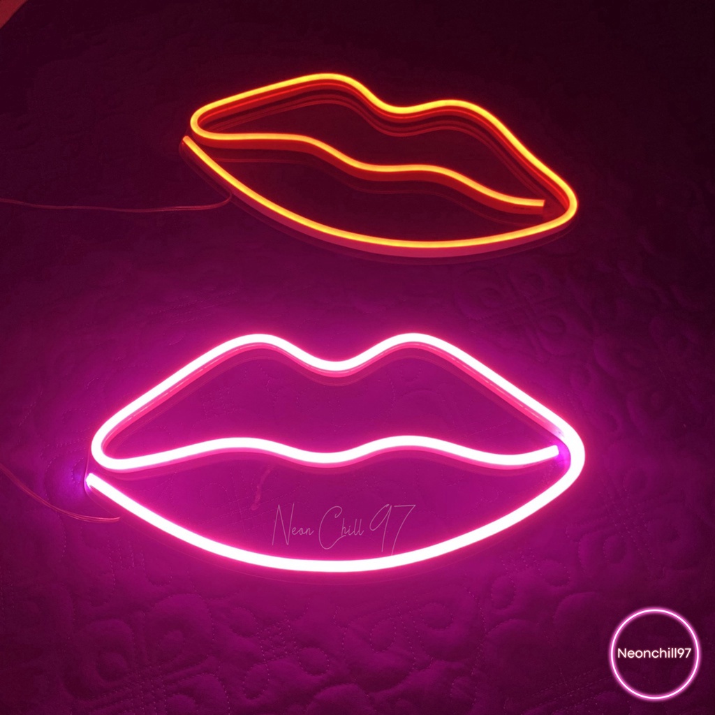 Đèn led neon môi, Neonchill97, 30 x 15 cm, Đèn neon trang trí