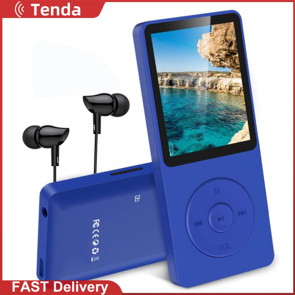 Máy nghe nhạc MP3 1.8inch màn hình âm nhạc MP3 Máy nghe nhạc Bluetooth tương thích 5.0 âm thanh độ trung thực cao với video/Máy thu âm/FM Radio/E-book