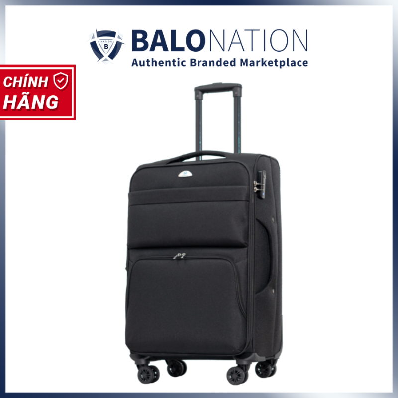 [CHÍNH HÃNG] Vali kéo vải HÙNG PHÁT 026 size cabin xách tay 20 inch - Trượt nước, nới rộng tăng 25% dung tích, khóa 3 số