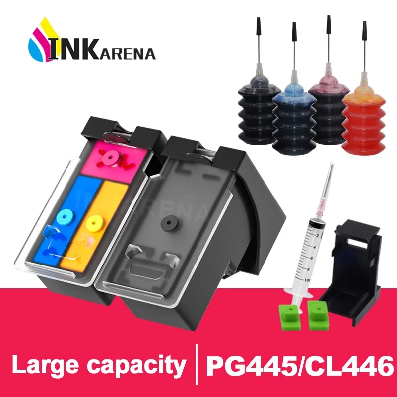 【Clearance Markdowns】 Inkarena Compatible For Pg445 Cl446 445 446 Pixma Tr4540 Ip2840 Mx494 Ink Ts204 Ts304 Ts3140 Mg2440 Mg2540