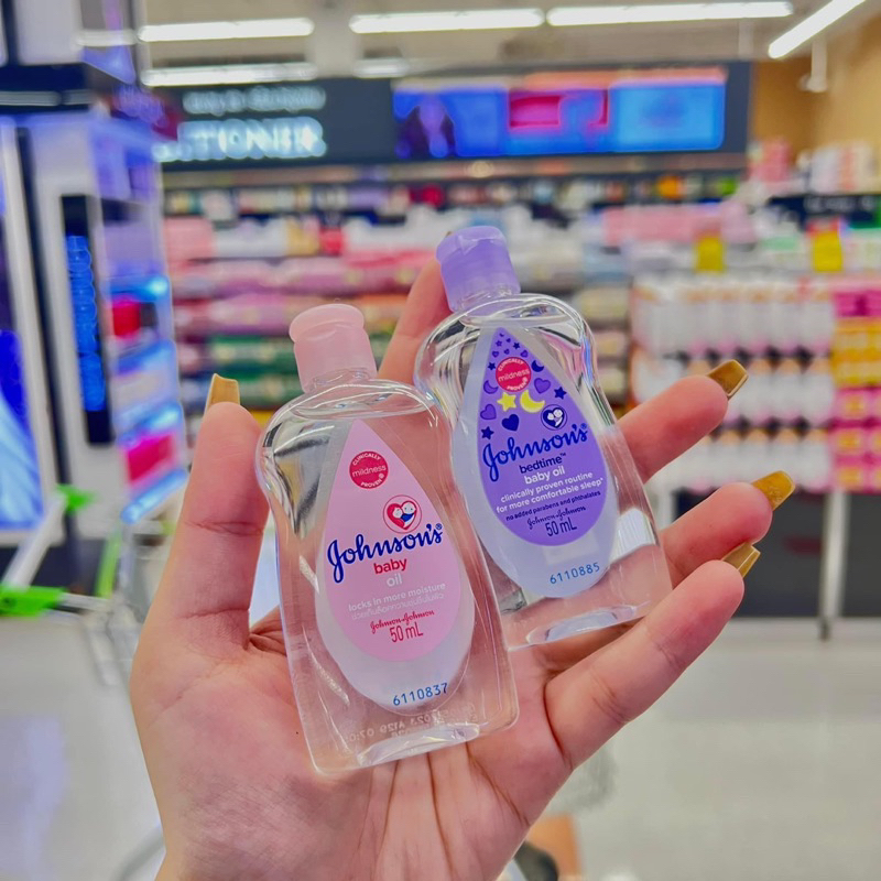 Dầu mát xa dưỡng ẩm em bé Johnson bedtime chai 50ml/125ml