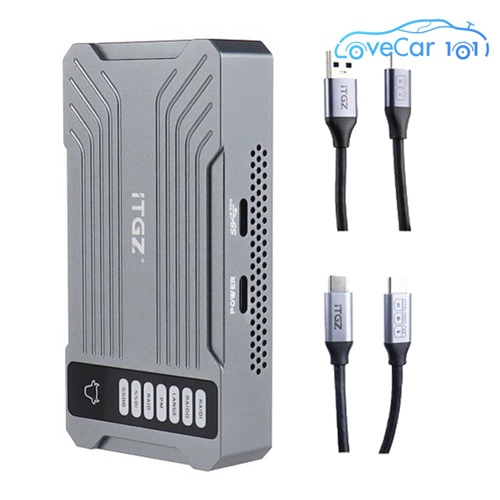 M.2 NVME SSD RAID Case Array Mobile Hard Drive Enclosure 20Gbps Dual Bay M.2 SSD Enclosure M-key for Windows Macbook PC ราคา 1,797 บาท*ส่งฟรี