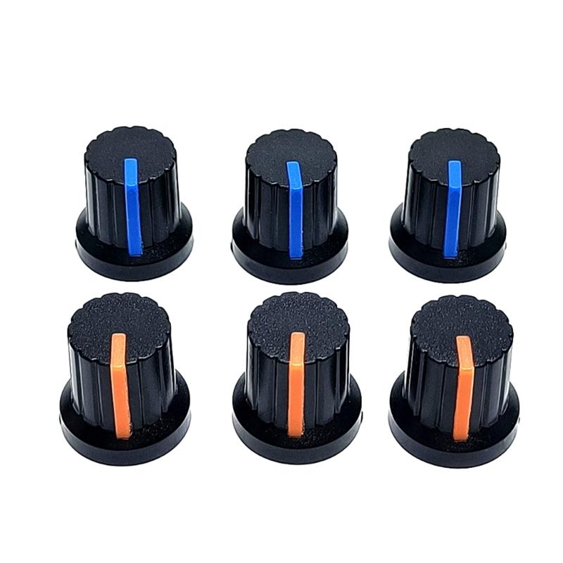 10 cái điều khiển điện tử núm điều chỉnh 6 mét trục có khía lỗ khối lượng núm điều khiển nhựa núm Đàn guitar điện