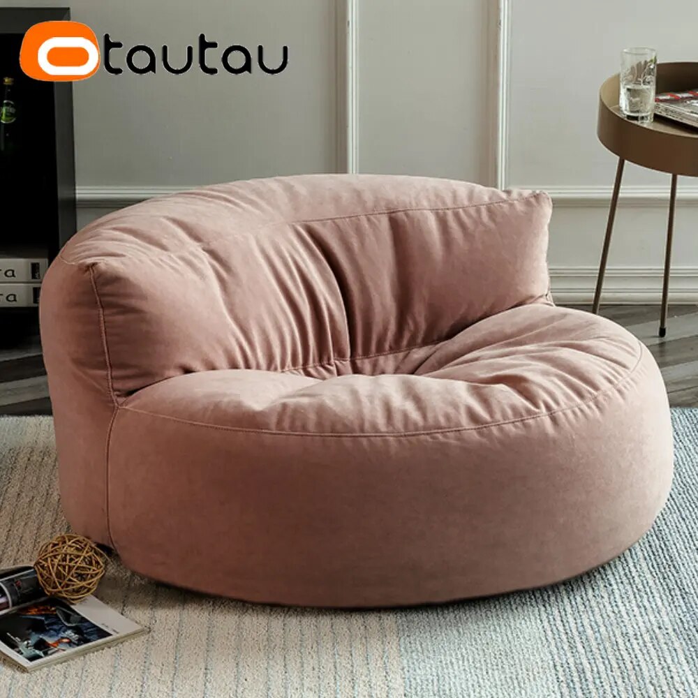 OTAUTAU 6ft Giant Rectangle Sofa Bed Bean Bag Chair with Filler