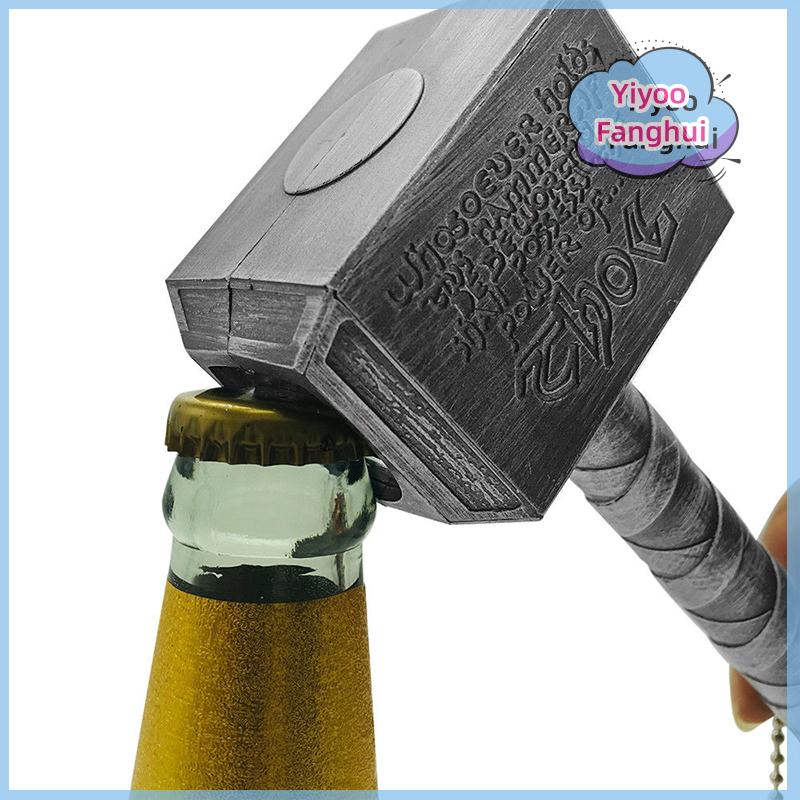 Yiyoo 1 cái dụng cụ mở chai bia búa đóng chai tay cầm bia hình Thor dụng cụ mở chai bia