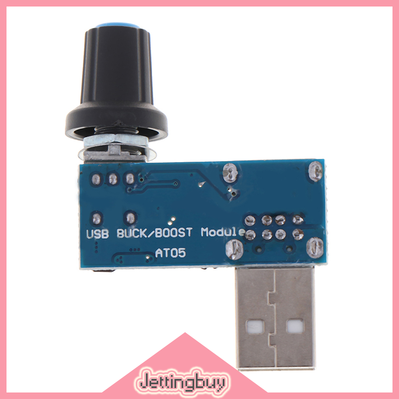 【Jettingbuy】 Flash Sale 1 chiếc Bộ điều khiển tốc độ quạt USB 5V đến 12V Mô-đun điều chỉnh tốc độ quạt