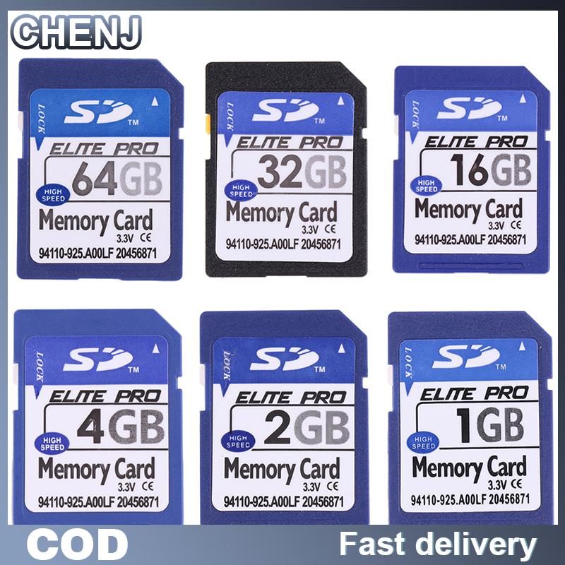 CHENJ SD การ์ดหน่วยความจำดิจิตอลแบบปลอดภัยความจุ1GB 2GB 4GB 8GB 16GB 32GB 64GB ราคา 81 บาท*ส่งฟรี