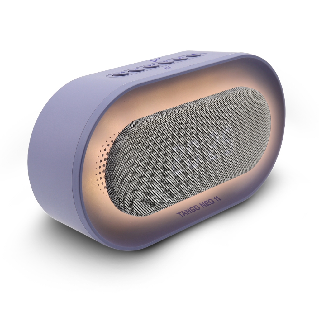 Vinnfier VF Tango Neo 11 Portable Bluetooth Speaker Dual Alarm Clock FM Radio LED Night Light with Adjustable Brightness