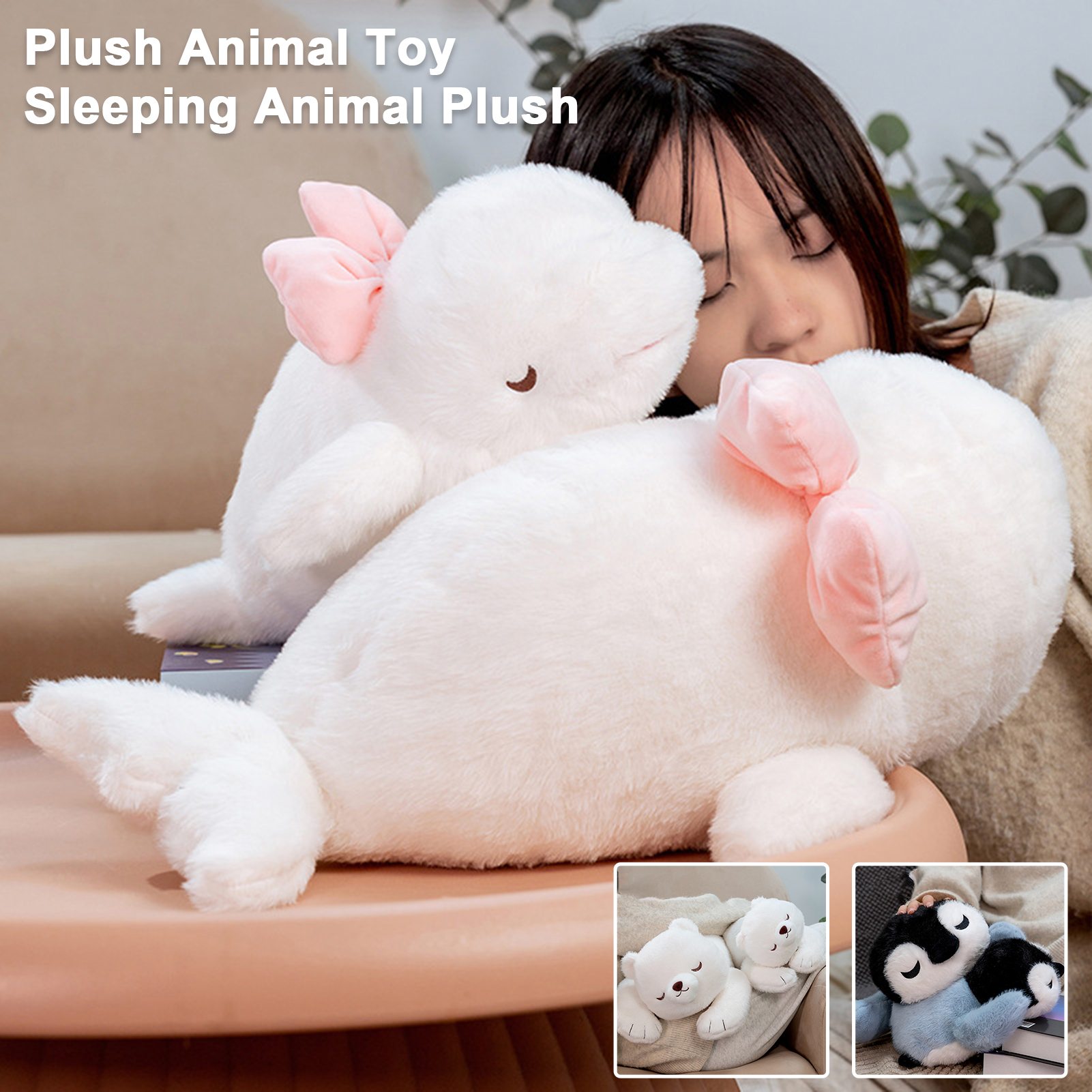 Đồ chơi động vật biển sang trọng PP bông đầy plushie đáng yêu động vật biển thú nhồi bông món quà hoàn hảo cho trẻ em và bạn gái mềm nhồi bông chim cánh cụt Cá voi gấu plushie Búp bê trang trí nội thất và Gối ngủ